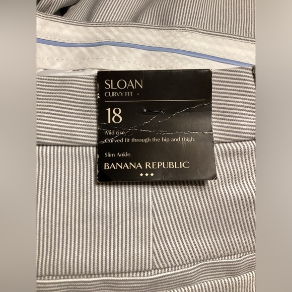 New Banana Republic Sloan Curvy Fit Pin Striped Pant - Picture 12 of 15